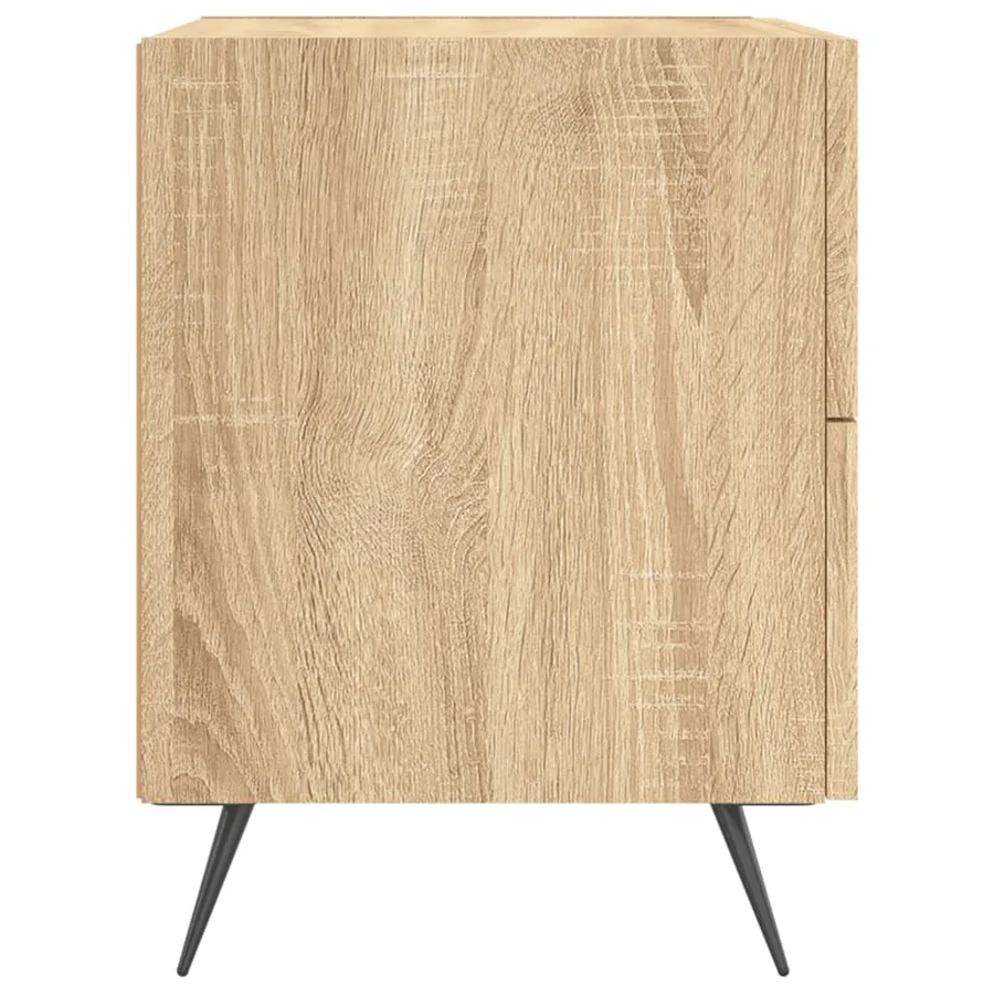 Tables de chevet 2 pcs chêne sonoma 40x35x47,5 cm - 7