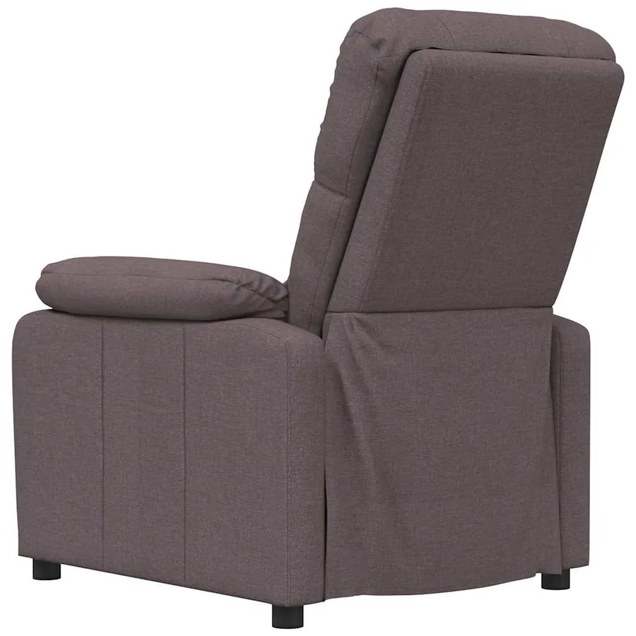 Fauteuil inclinable Marron foncé Tissu - 5