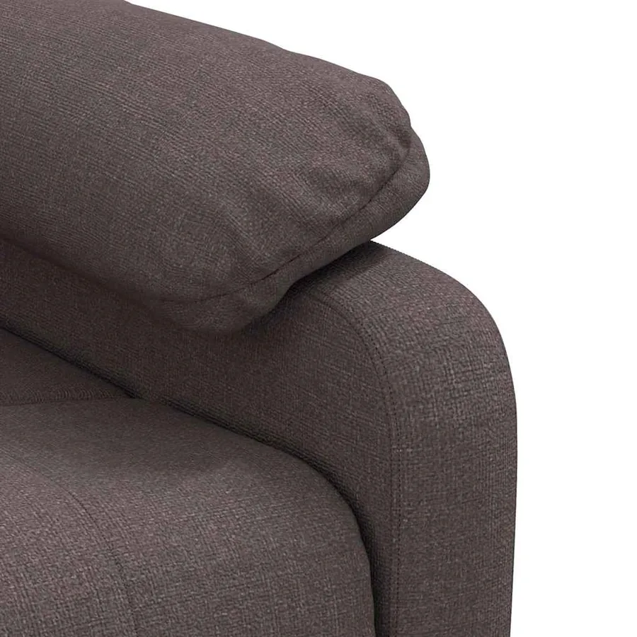 Fauteuil inclinable Marron foncé Tissu - 8