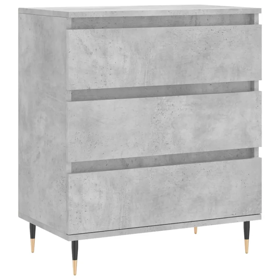 Buffet Gris béton 60x35x70 cm Bois d'ingénierie - 2