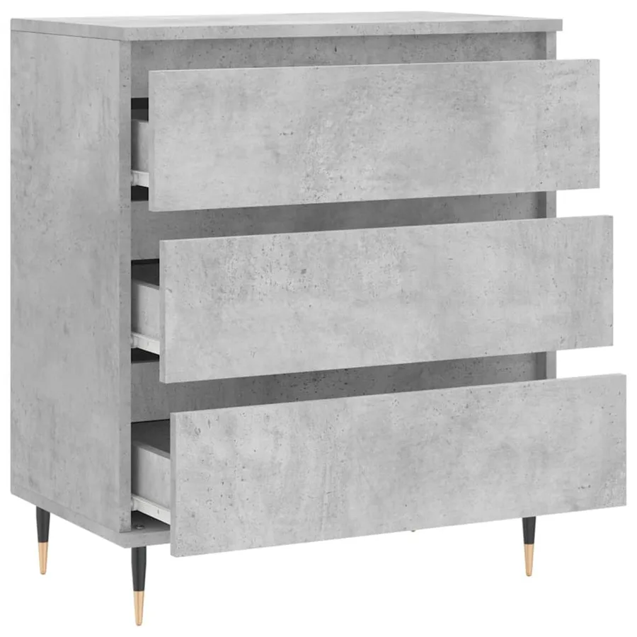 Buffet Gris béton 60x35x70 cm Bois d'ingénierie - 6