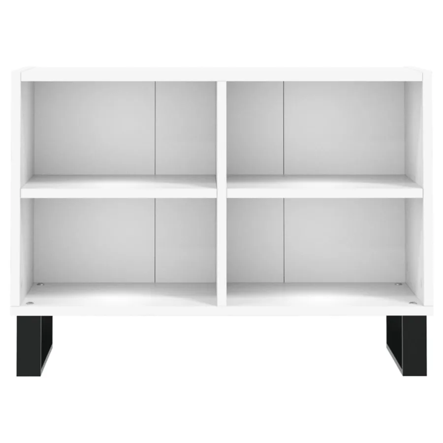 Meuble TV blanc 69,5 x 30 x 50 cm bois d'ingénierie - 4