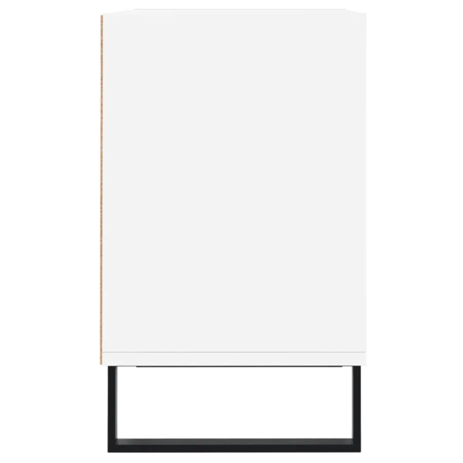 Meuble TV blanc 69,5 x 30 x 50 cm bois d'ingénierie - 5