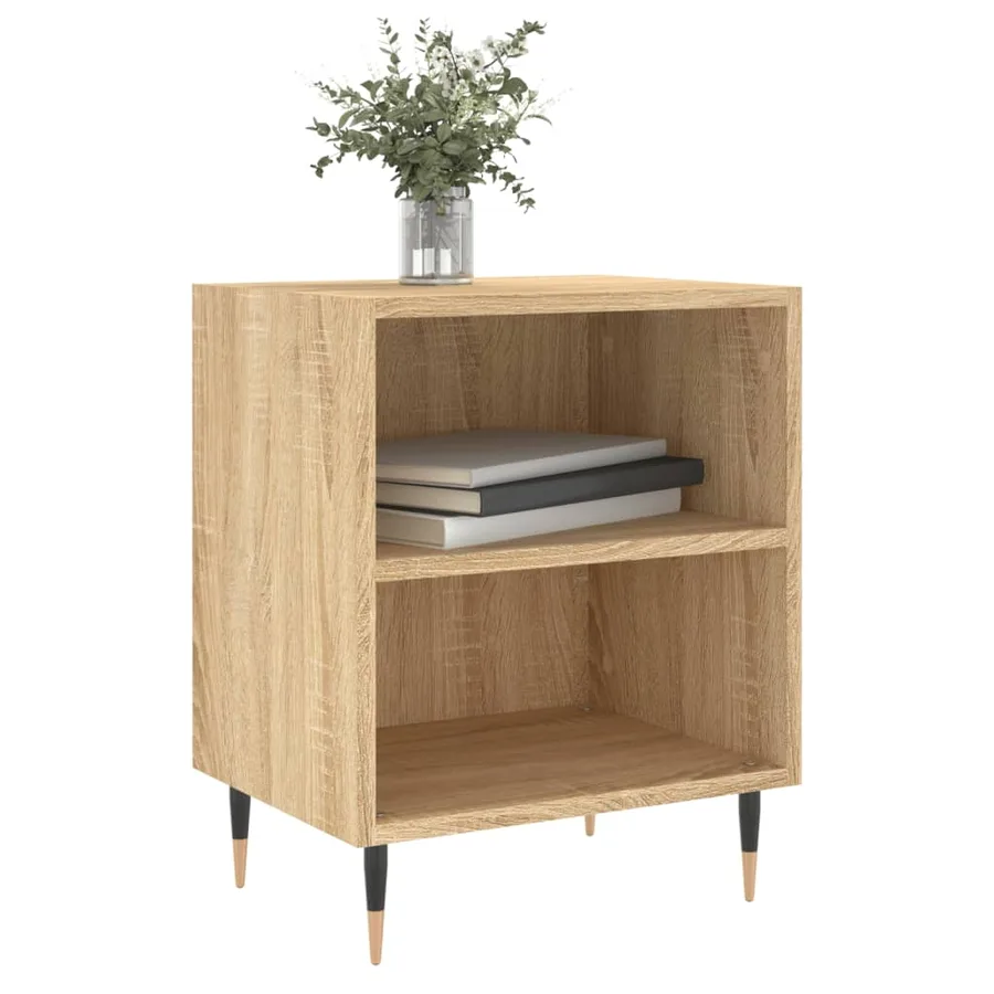 Tables de chevet 2pcs chêne sonoma 40x30x50cm bois d'ingénierie - 3
