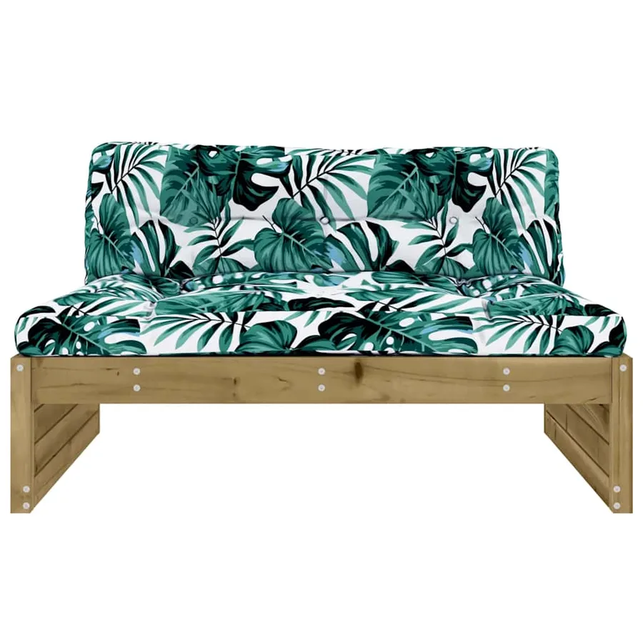 Canapé central 120x80 cm bois de pin imprégné - 3