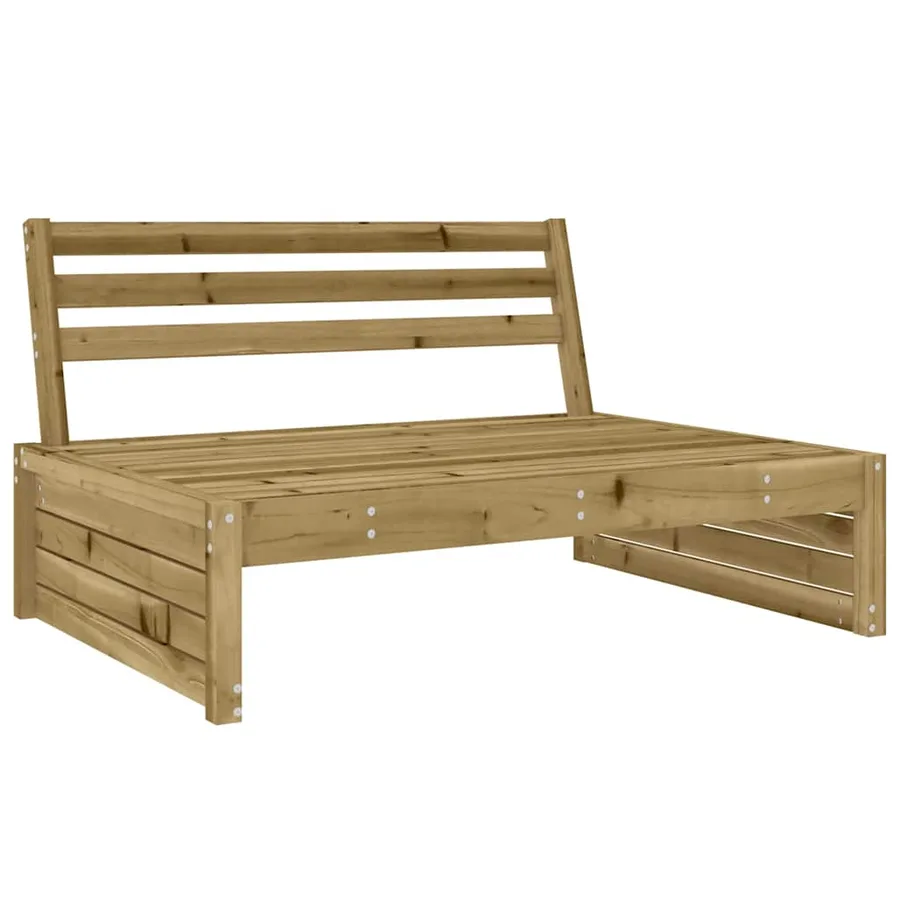 Canapé central 120x80 cm bois de pin imprégné - 4