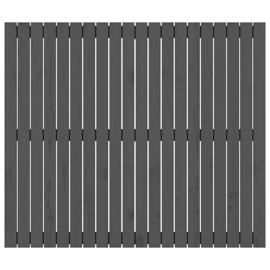 Tête de lit murale Gris 127,5x3x110 cm Bois massif de pin - 4