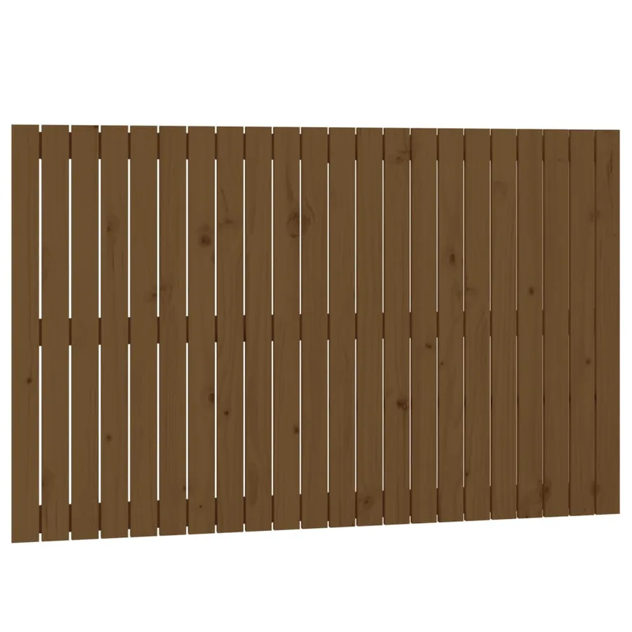 Tête de lit murale Marron miel 140x3x90 cm Bois massif de pin - 2
