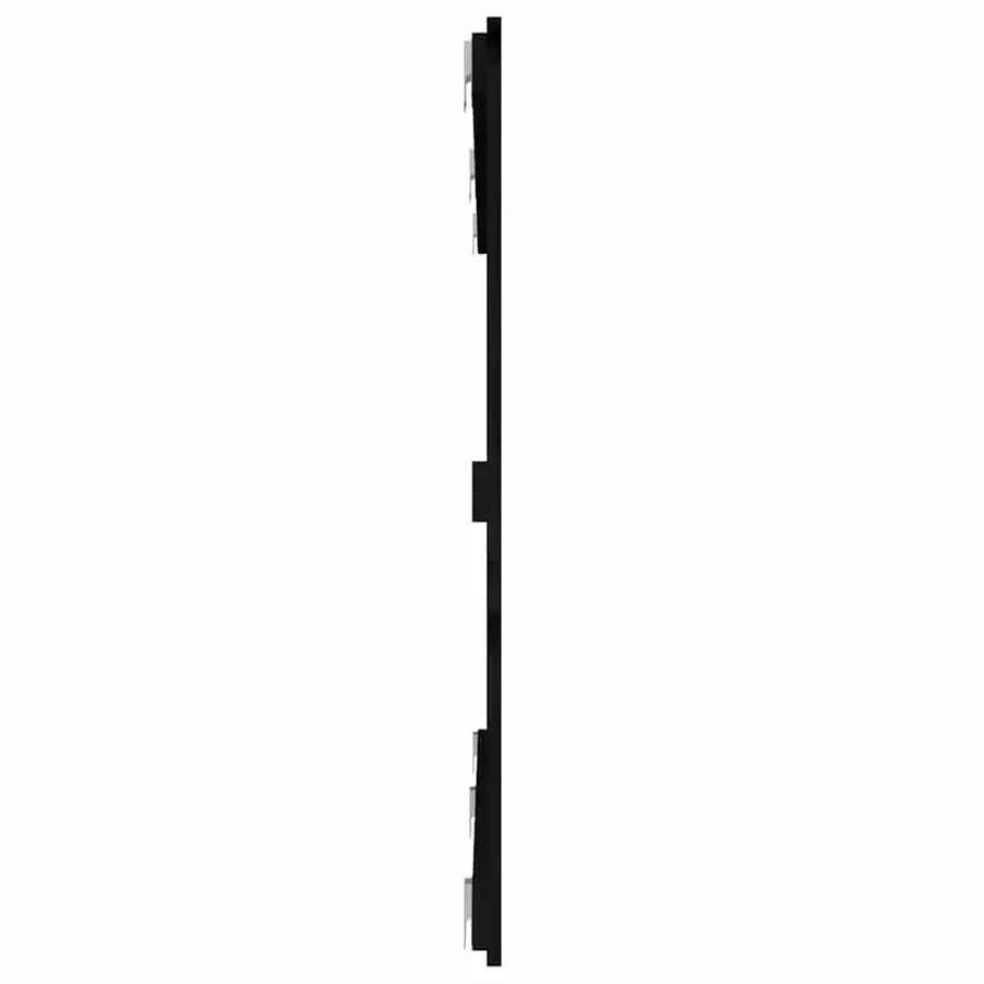 Tête de lit murale Noir 159,5x3x90 cm Bois massif de pin - 5
