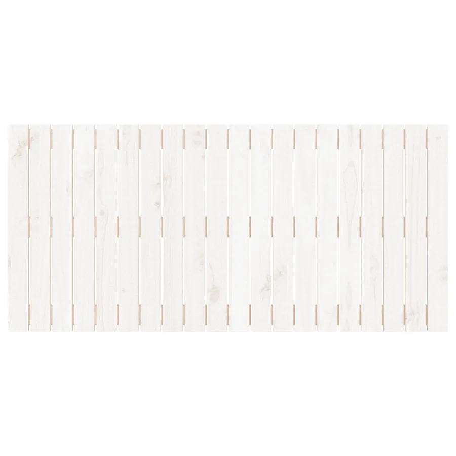 Tête de lit murale Blanc 127,5x3x60 cm Bois massif de pin - 4