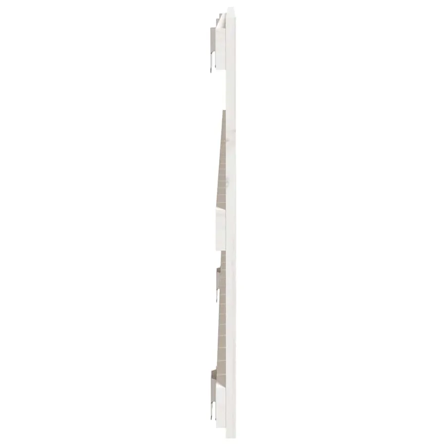 Tête de lit murale Blanc 127,5x3x60 cm Bois massif de pin - 5