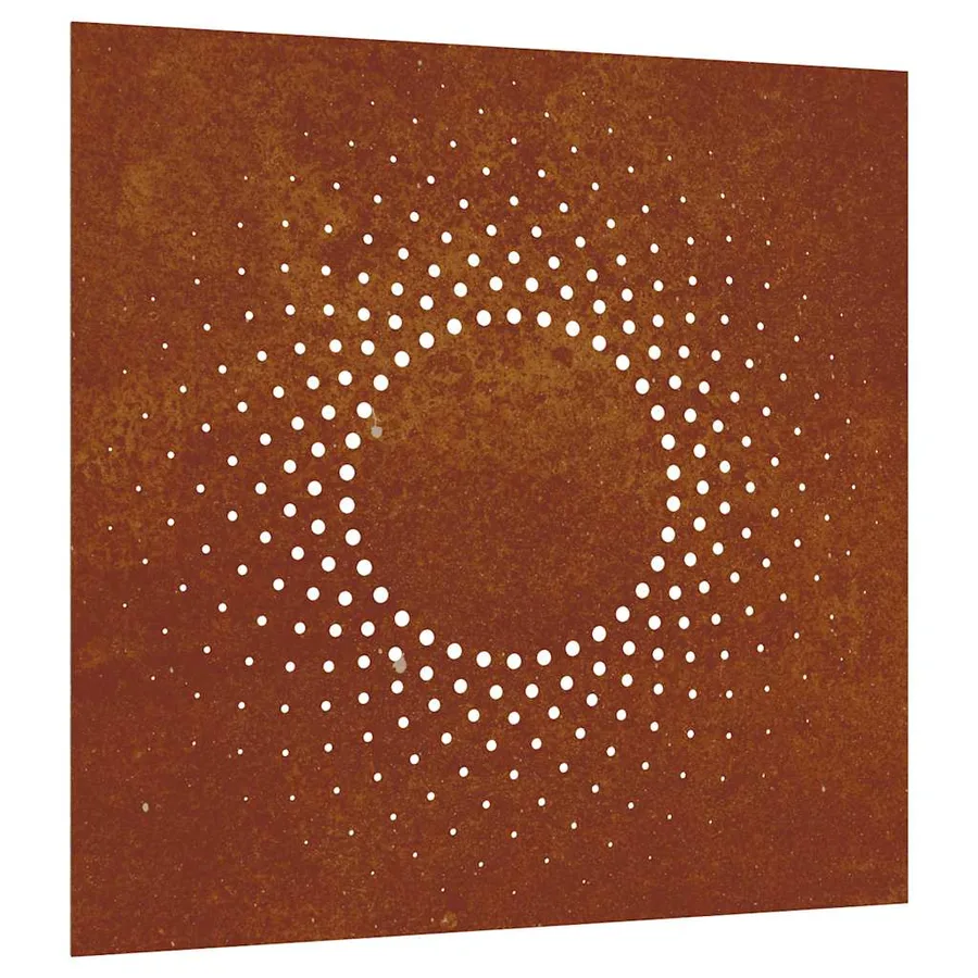 Décoration murale jardin 55x55 cm acier corten design du soleil - 2