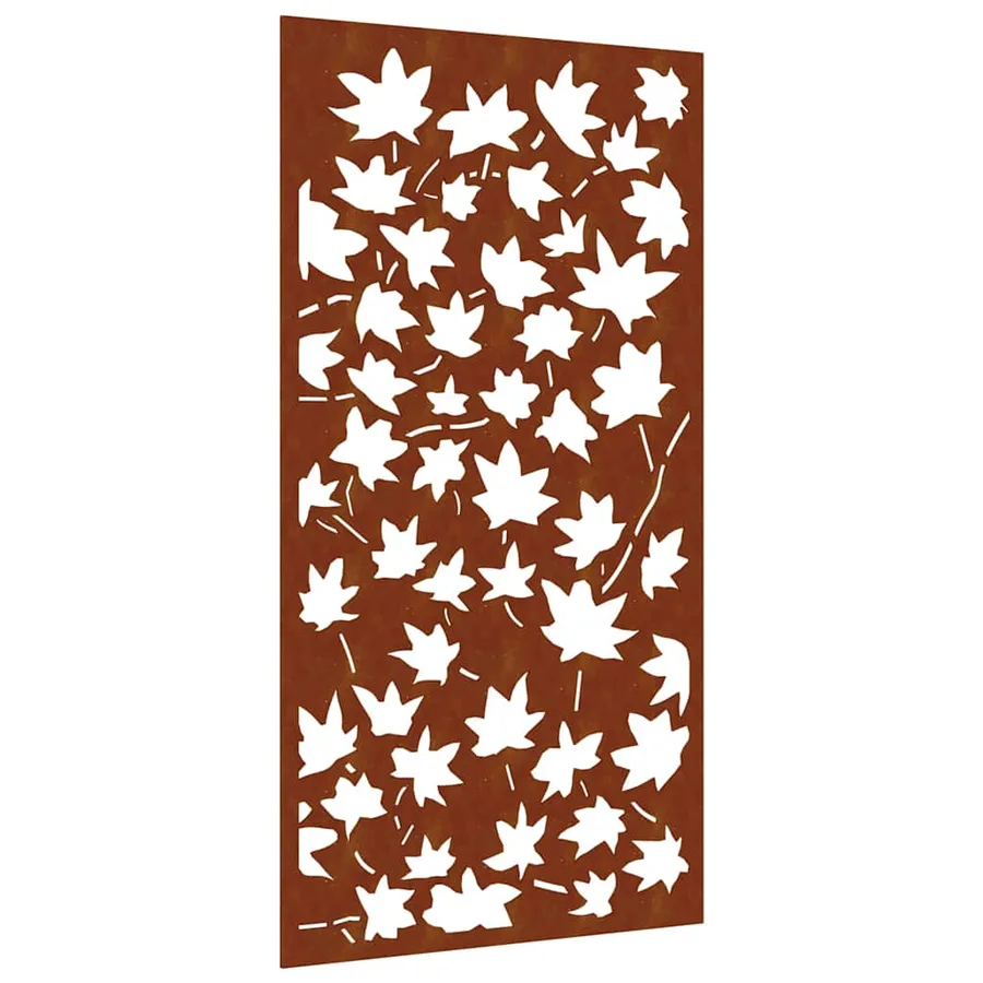 Décoration murale jardin 105x55 cm acier corten design feuille - 2