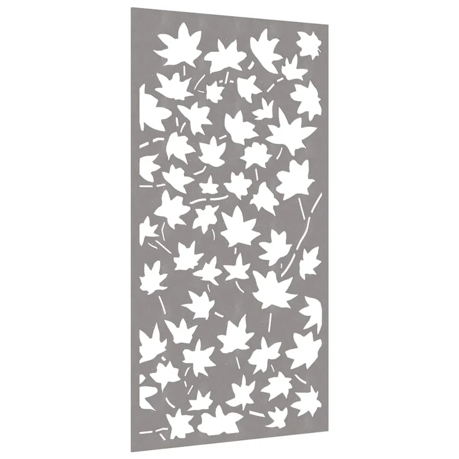 Décoration murale jardin 105x55 cm acier corten design feuille - 3