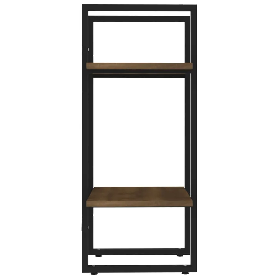 Bibliothèque 2 niveaux Chêne brun 40x30x70 cm Bois d'ingénierie - 6