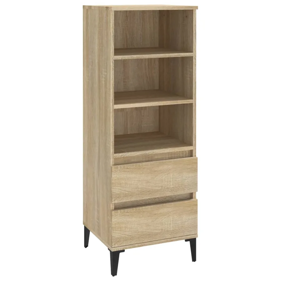 Buffet haut Chêne sonoma 40x36x110 cm Bois d'ingénierie - 2