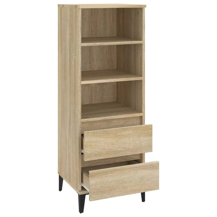 Buffet haut Chêne sonoma 40x36x110 cm Bois d'ingénierie - 4