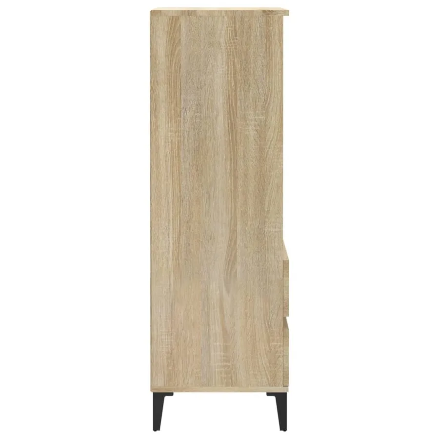 Buffet haut Chêne sonoma 40x36x110 cm Bois d'ingénierie - 5