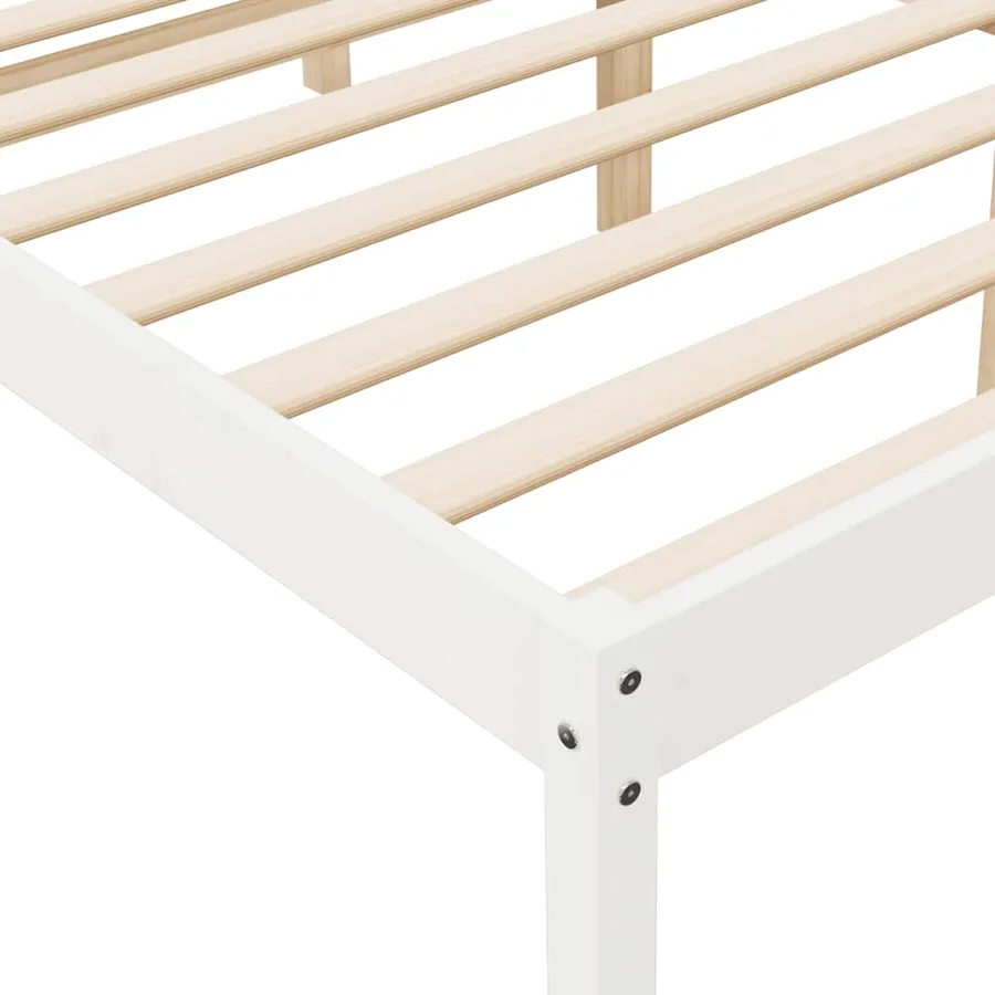 Lit pour personne âgée sans matelas 140x200 cm bois pin massif - 7