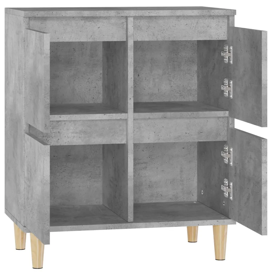 Buffet Gris béton 60x35x70 cm Bois d'ingénierie - 8