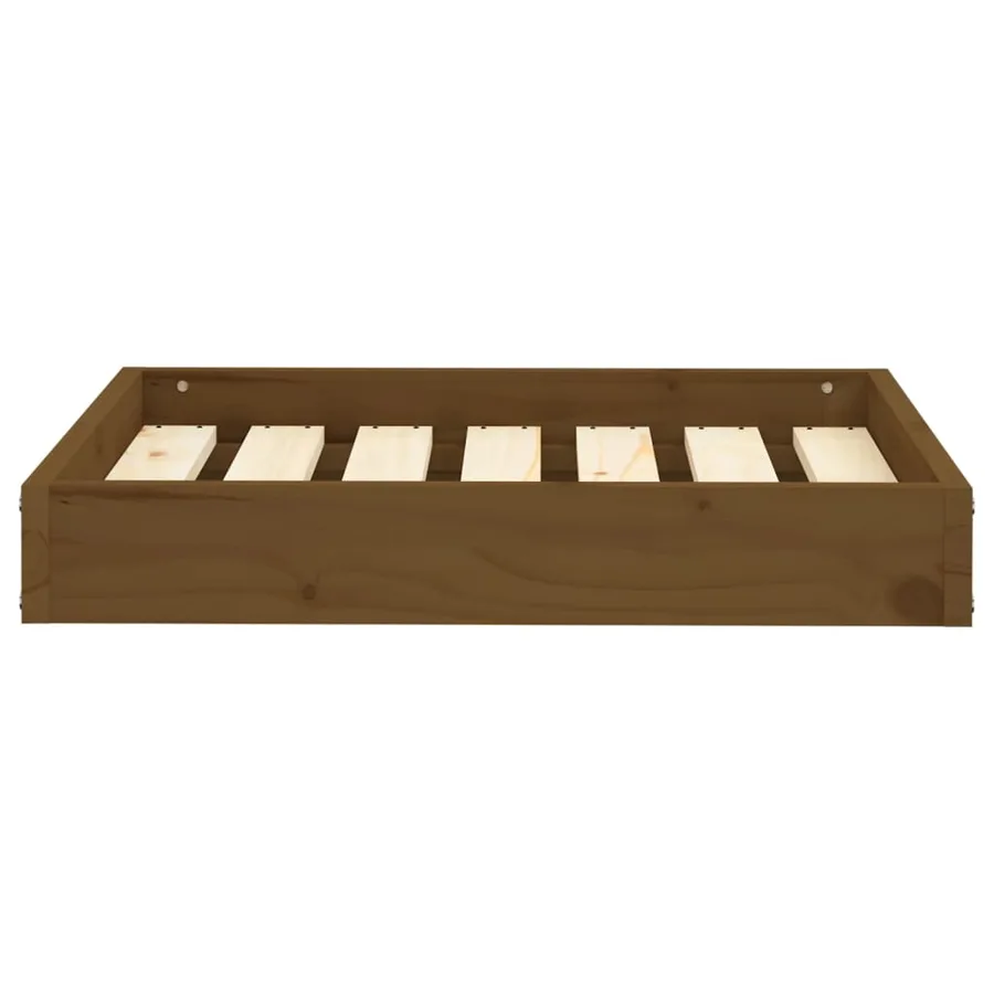 Lit pour chien Marron miel 61,5x49x9 cm Bois de pin solide - 4
