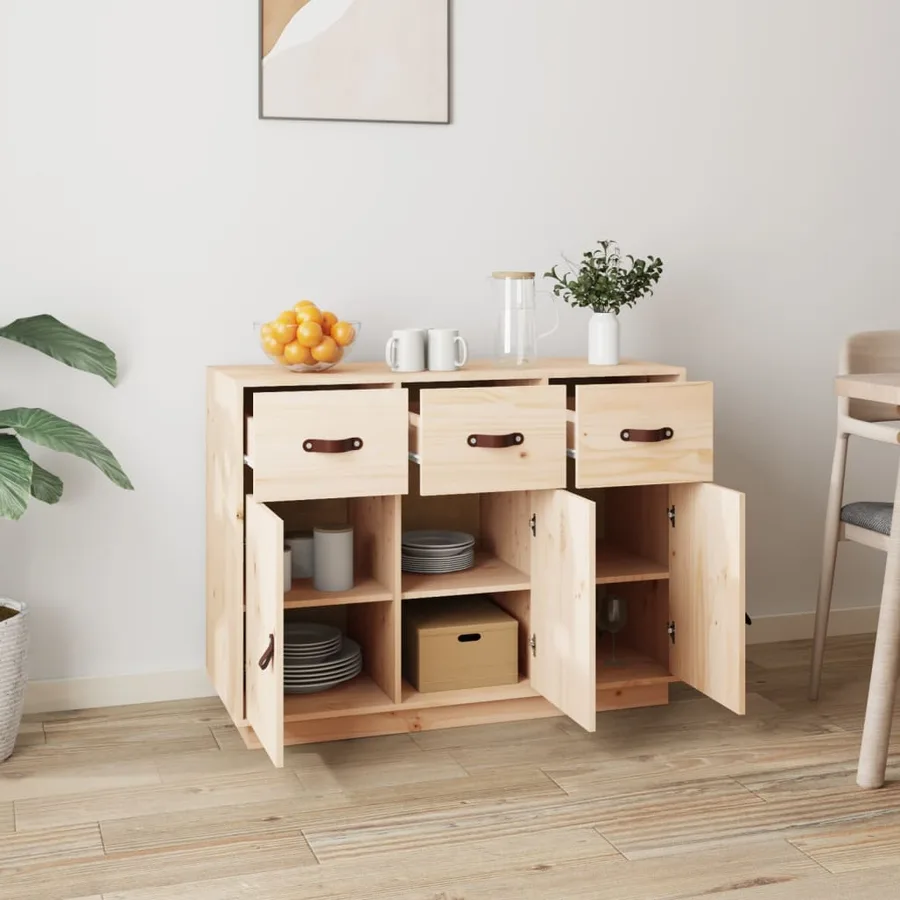 Buffet 100x40x75 cm Bois massif de pin - 3