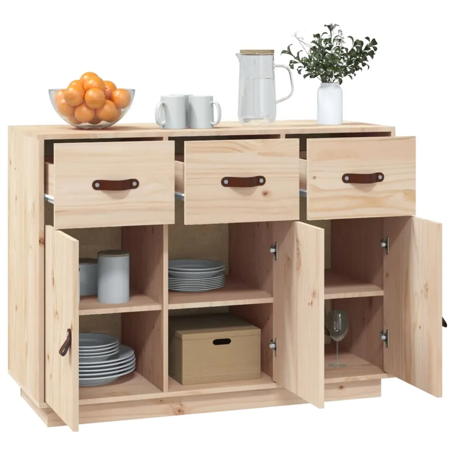 Buffet 100x40x75 cm Bois massif de pin - 4