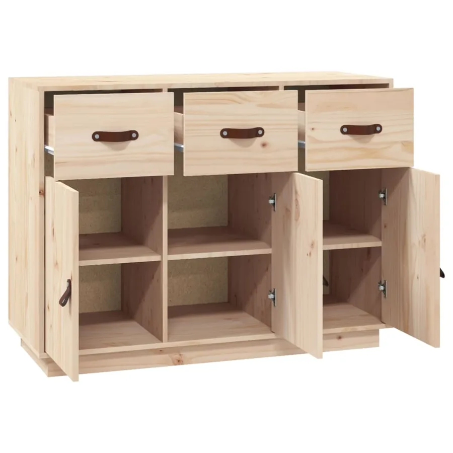 Buffet 100x40x75 cm Bois massif de pin - 5
