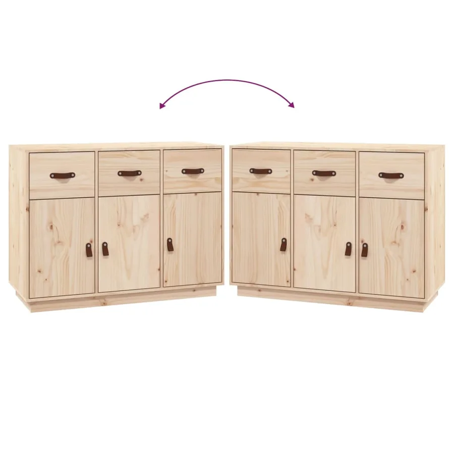 Buffet 100x40x75 cm Bois massif de pin - 8