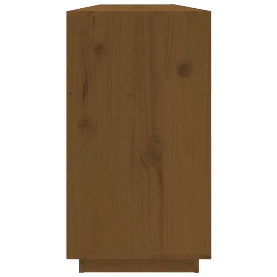 Buffet Marron miel 100x40x75 cm Bois massif de pin - 7