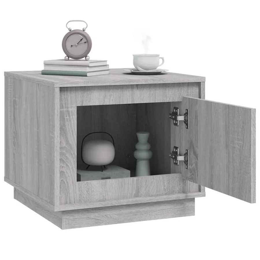 Table basse sonoma gris 51x50x44 cm bois d'ingénierie - 4
