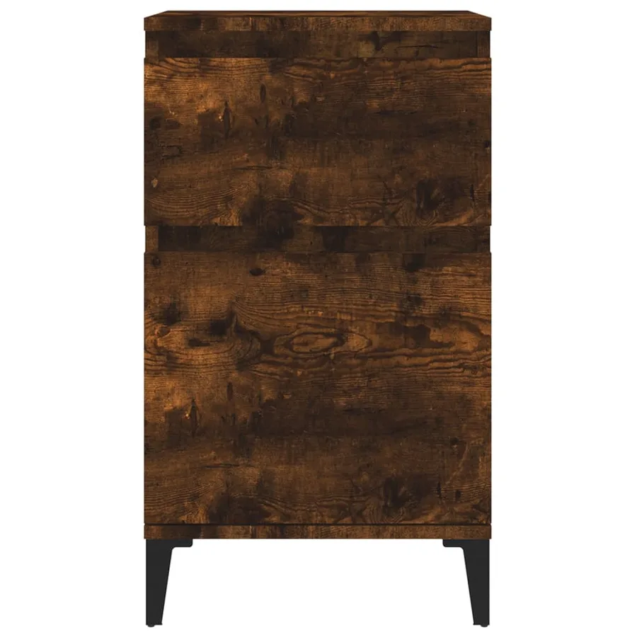 Table de chevet chêne fumé 40x35x70 cm - 6