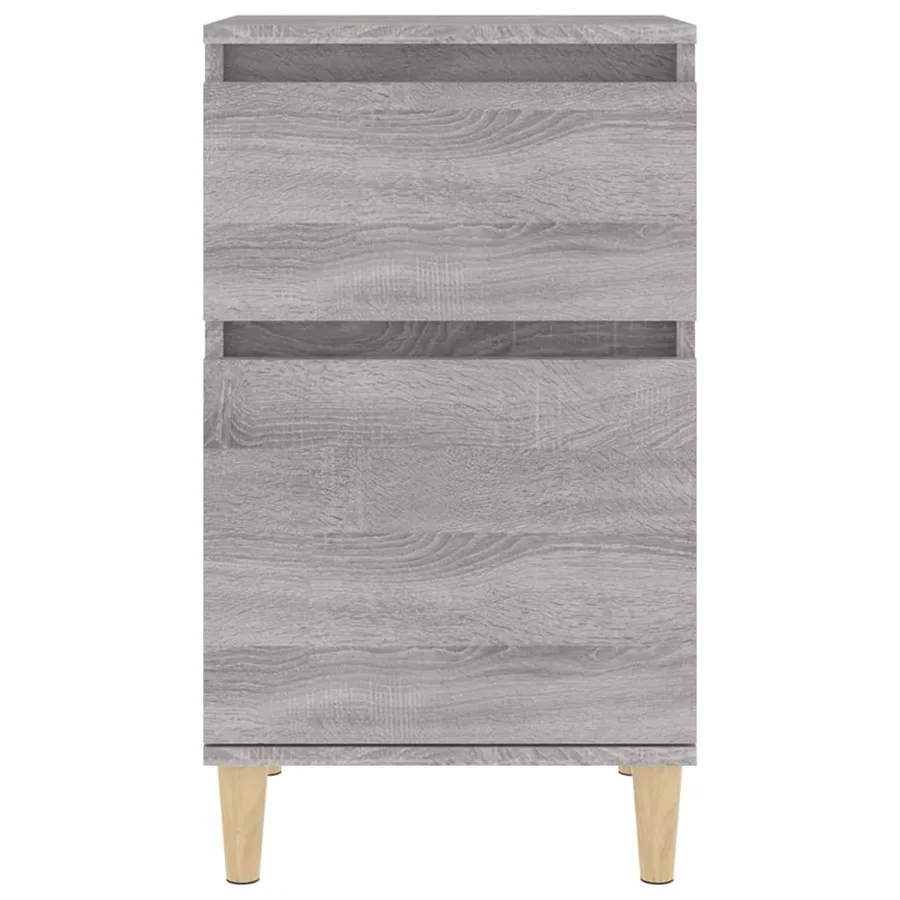 Tables de chevet 2 pcs sonoma gris 40x35x70 cm - 6