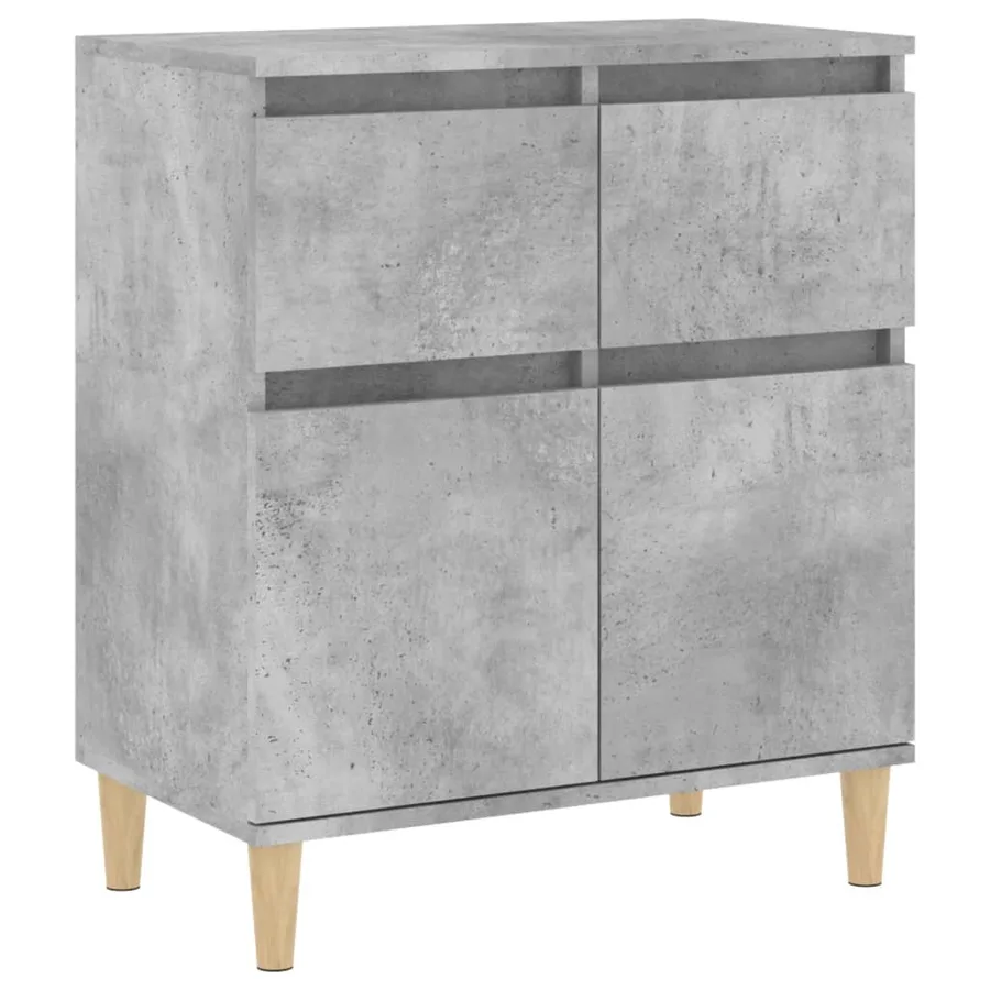 Buffet Gris béton 60x35x70 cm Bois d'ingénierie - 2