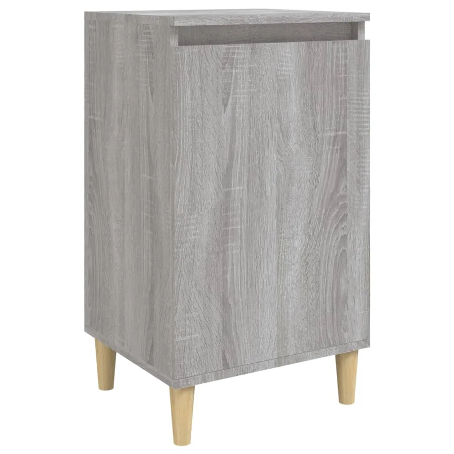 Table de chevet sonoma gris 40x35x70 cm bois d'ingénierie - 2