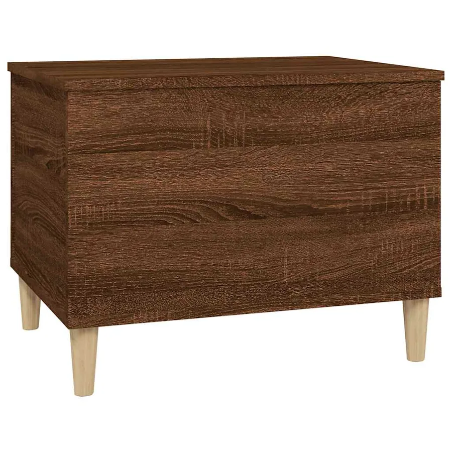 Table basse Chêne marron 60x44,5x45 cm Bois d'ingénierie - 4