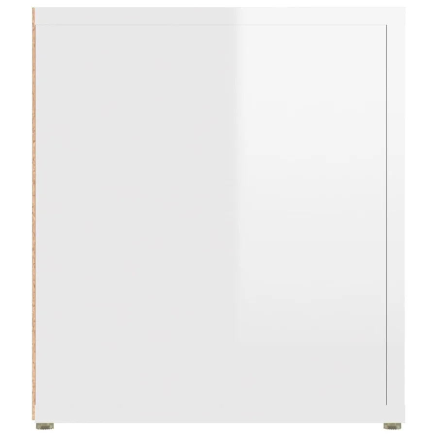 Meubles TV 2 pcs Blanc brillant 80x31,5x36 cm Bois d'ingénierie - 8