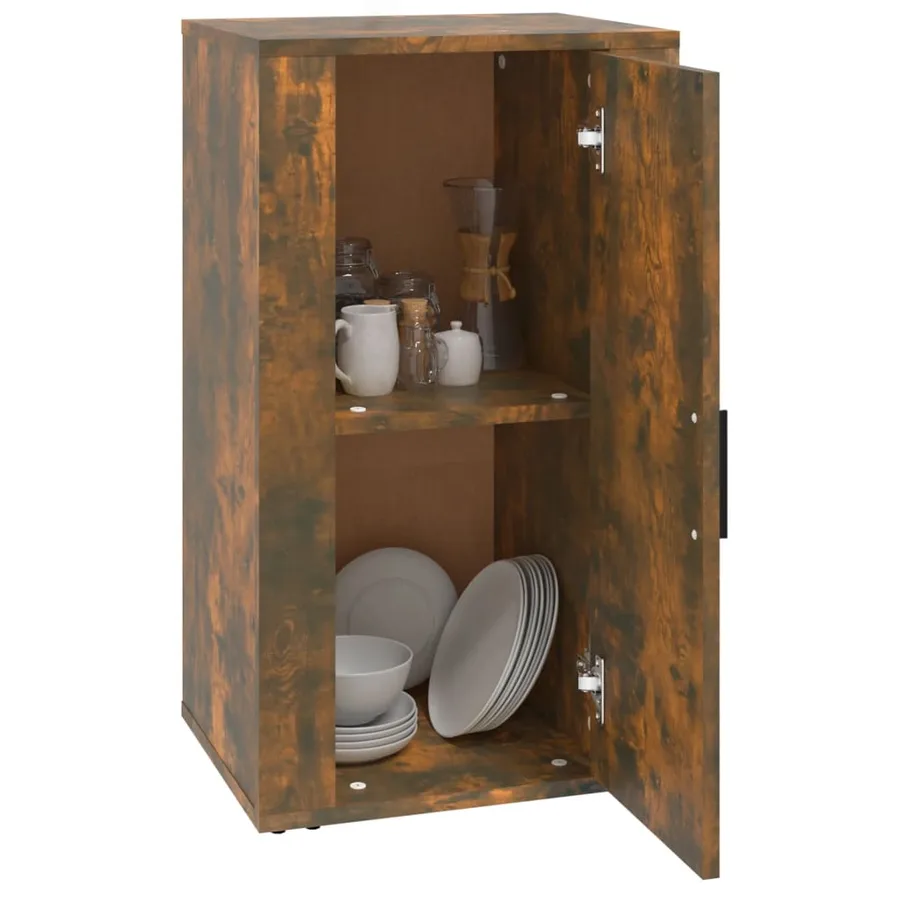 Buffet Chêne fumé 40x33x70 cm Bois d'ingénierie - 8