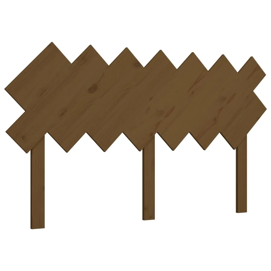 Tête de lit Marron miel 151,5x3x81 cm Bois massif de pin - 2