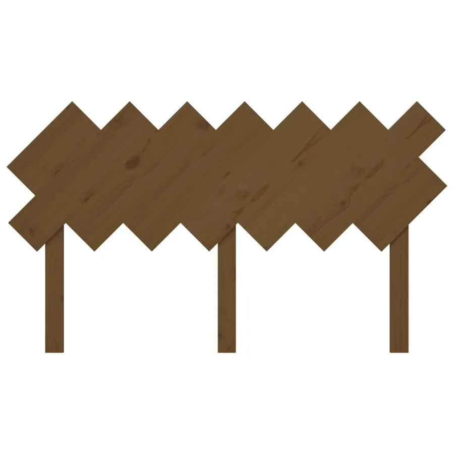 Tête de lit Marron miel 151,5x3x81 cm Bois massif de pin - 4