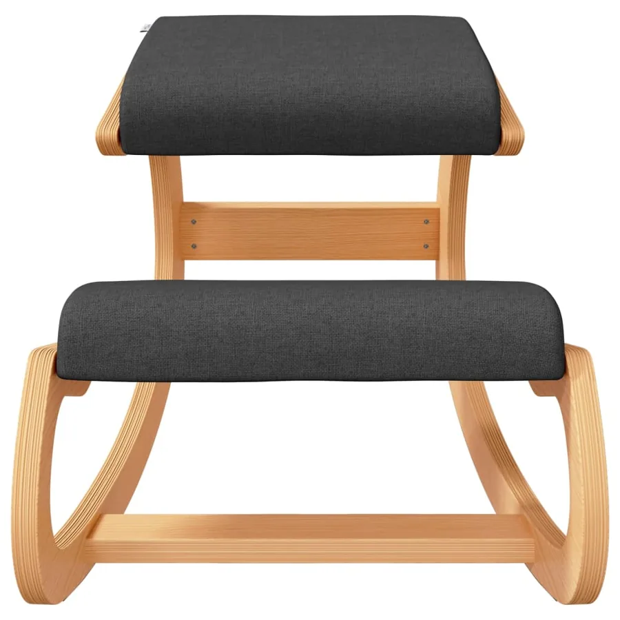 Chaise assis-genoux noir 55x84x55 cm contreplaqué de bouleau - 3