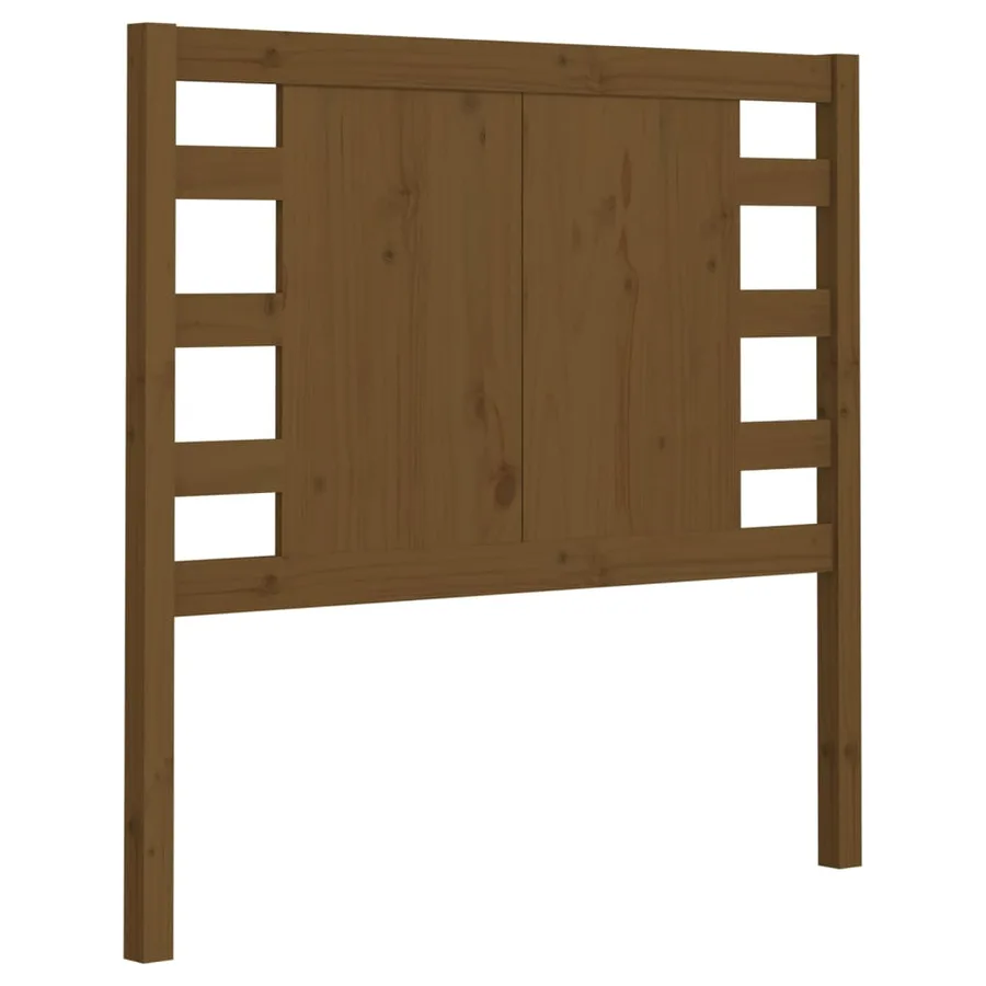 Tête de lit Marron miel 81x4x100 cm Bois massif de pin - 2