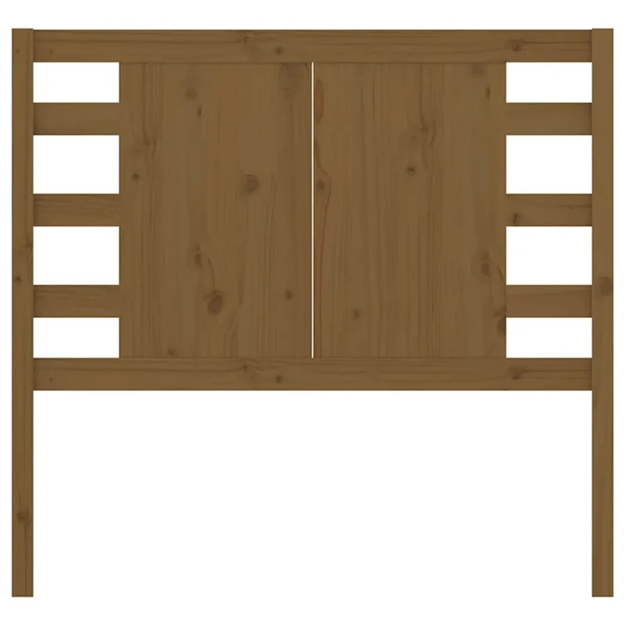 Tête de lit Marron miel 81x4x100 cm Bois massif de pin - 3
