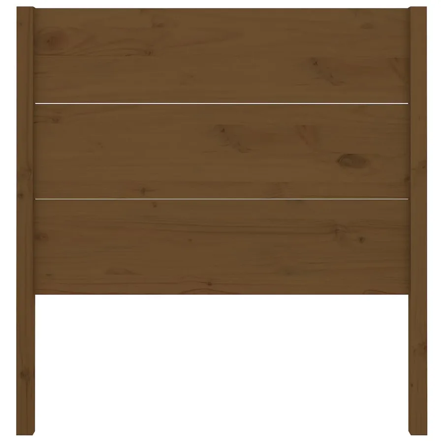 Tête de lit Marron miel 106x4x100 cm Bois massif de pin - 4