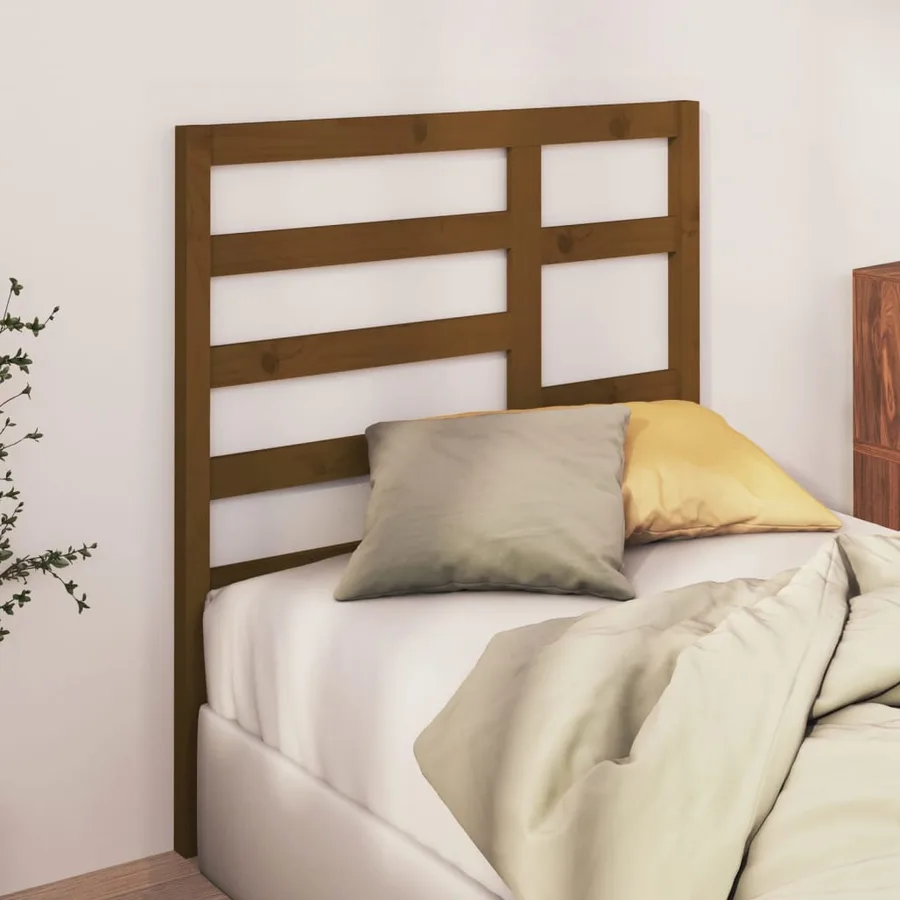 Tête de lit Marron miel 106x4x104 cm Bois massif de pin - 3