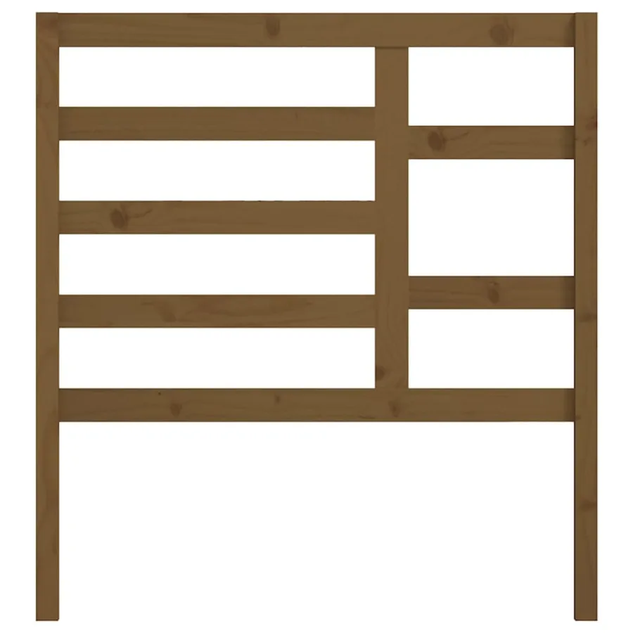 Tête de lit Marron miel 106x4x104 cm Bois massif de pin - 4