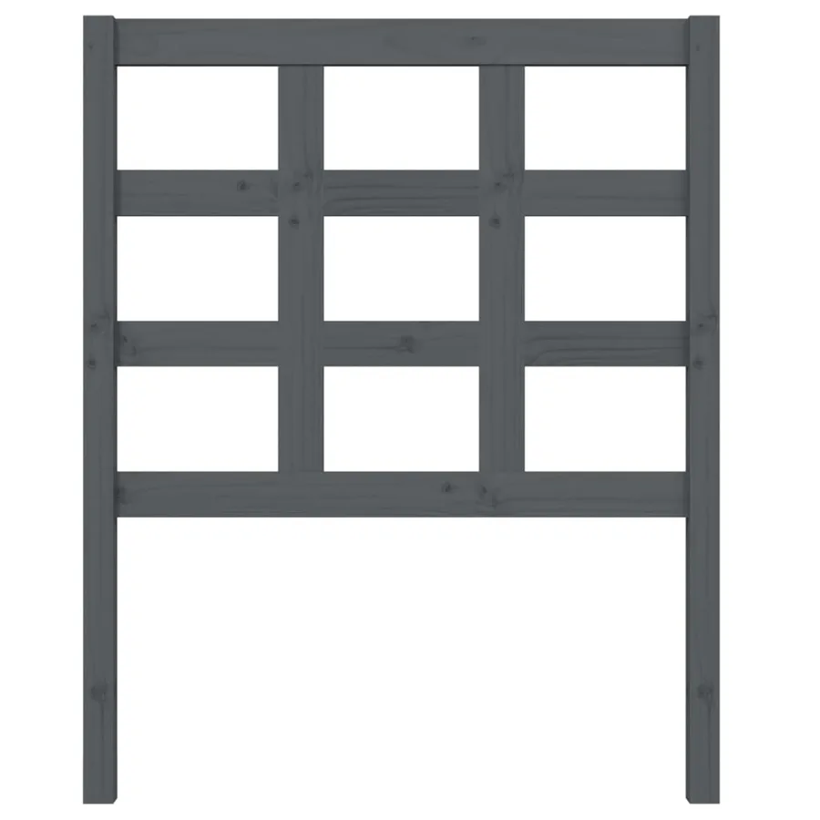 Tête de lit Gris 80,5x4x100 cm Bois massif de pin - 3