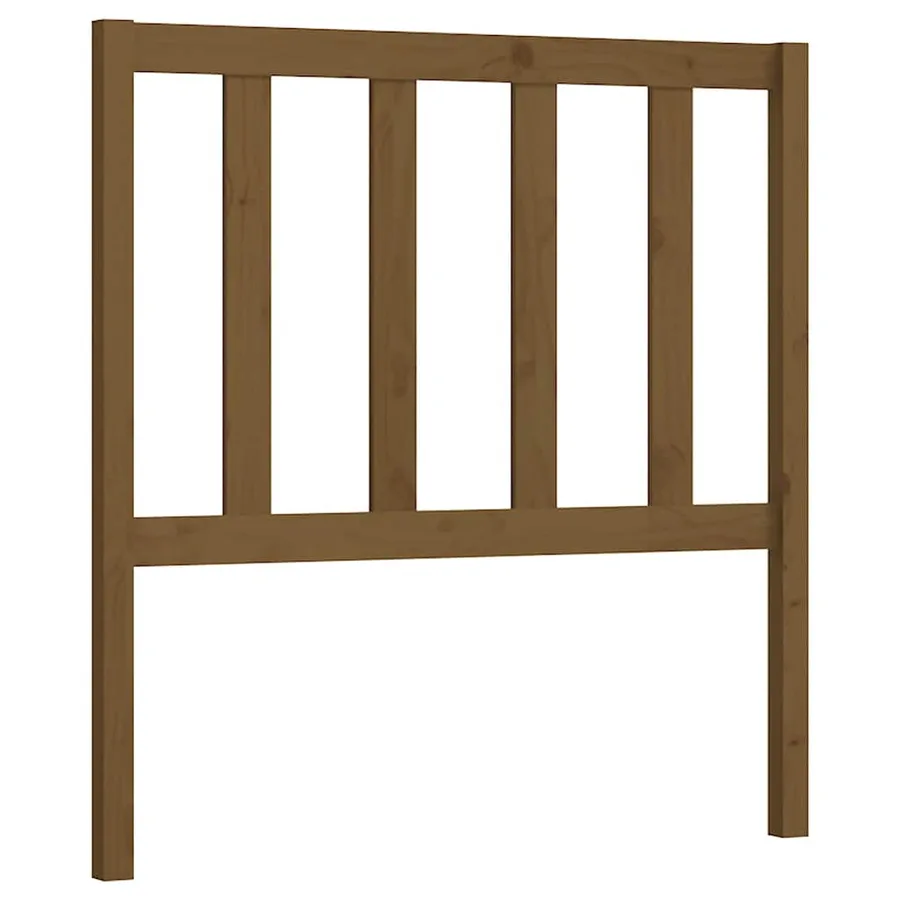 Tête de lit Marron miel 106x4x100 cm Bois massif de pin - 2