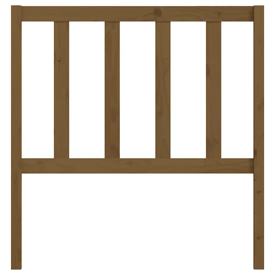 Tête de lit Marron miel 106x4x100 cm Bois massif de pin - 4