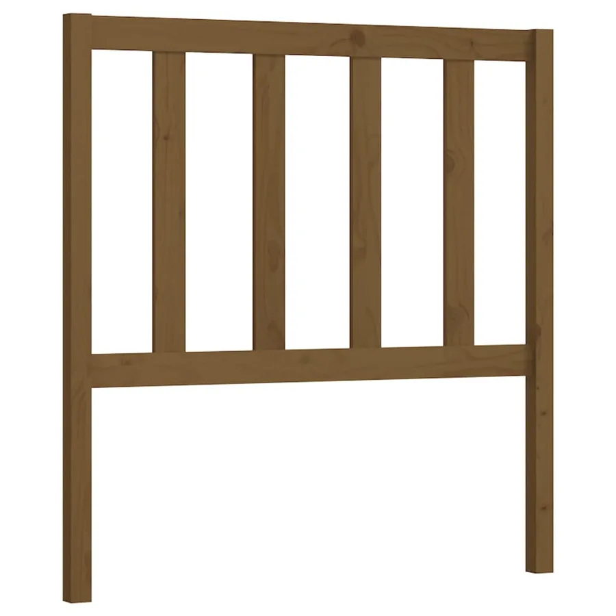 Tête de lit Marron miel 96x4x100 cm Bois massif de pin - 2